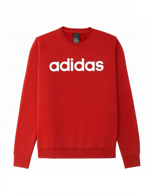 Adidas Damen Graphic Sweatshirt Pullover UK 12/14 Medium Burgund Baumwolle