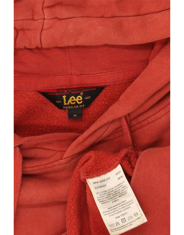 Lee Herren-Kapuzenpullover mit normaler Passform, mittelrote Baumwolle