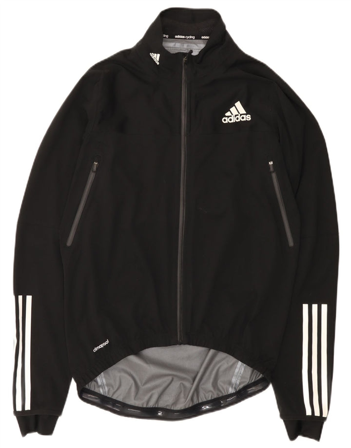 Adidas Damen Climacool Regenjacke UK 14 Medium Schwarz Polyester