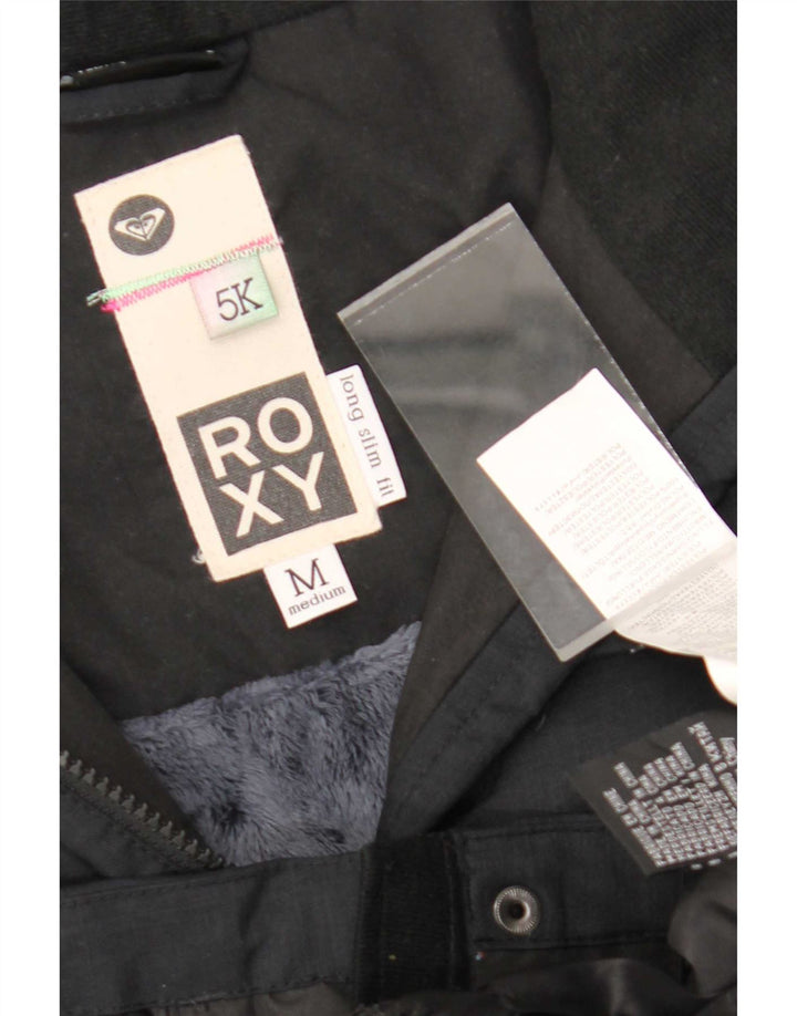 Roxy Womens Hooded Slim Fit Windjacke UK 14 Mittelschwarzes Polyester