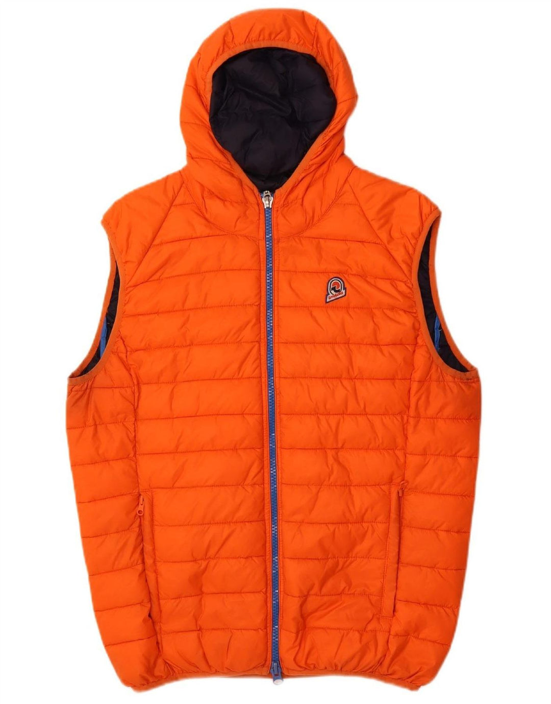 INVICTA Mens Hooded Padded Jacket UK 42 XL Orange Polyamide
