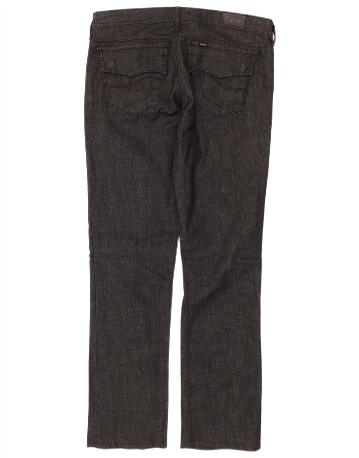 Lee Damen Coral Flap Bootcut Jeans W30 L30 Graue Baumwolle