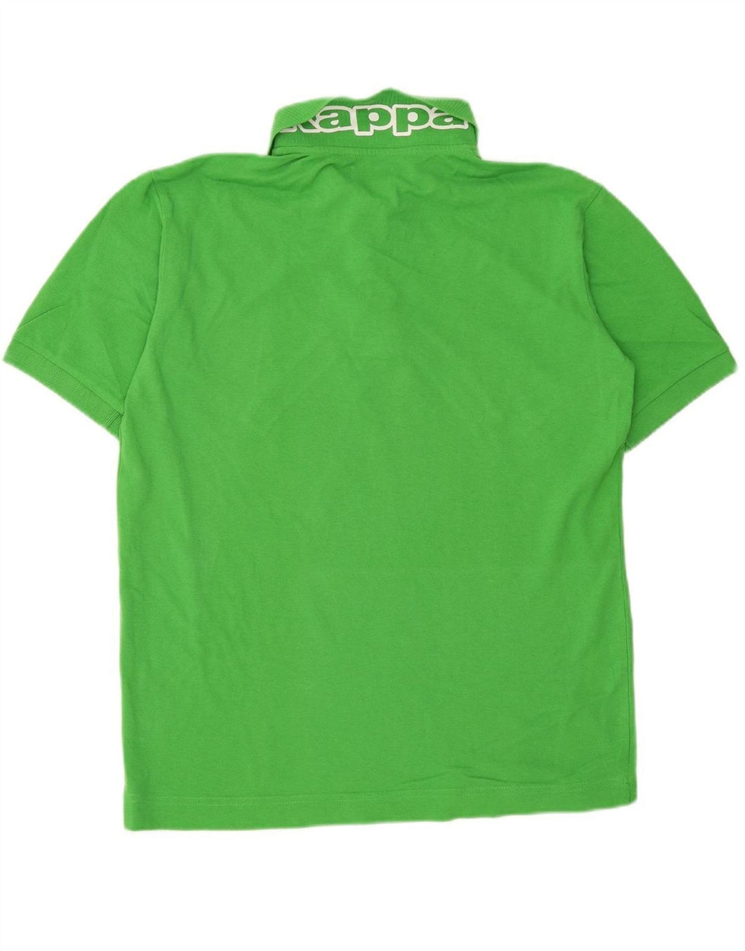 KAPPA Mens Graphic Polo Shirt Large Green Cotton