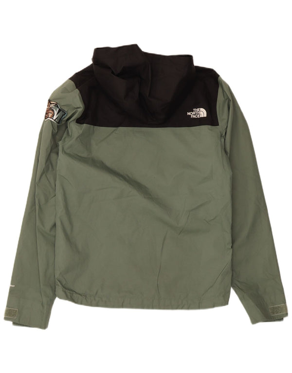 The North Face Herren Dryvent Kapuzen-Regenjacke UK 34 XS Grüner Farbblock