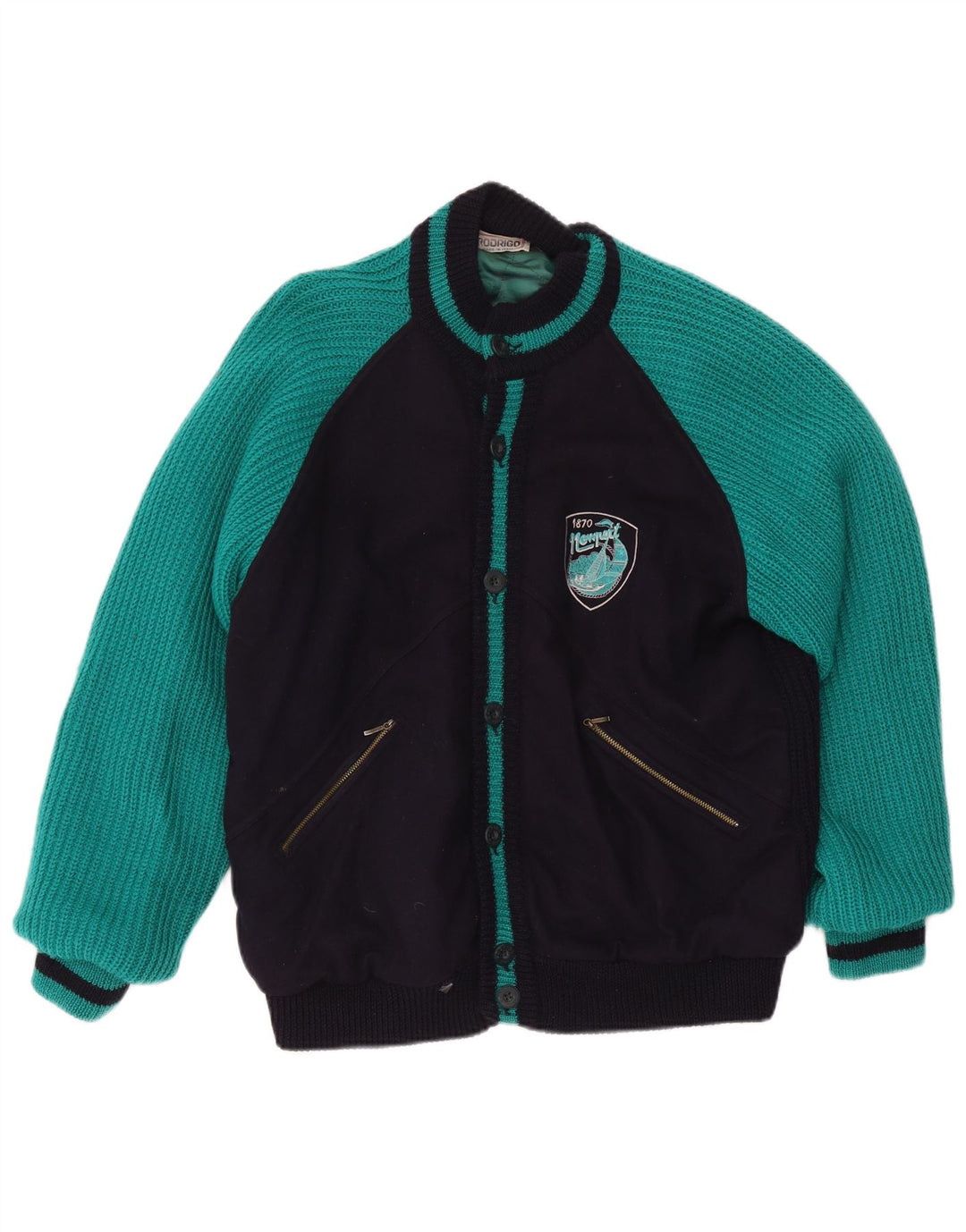 Rodrigo Herren Bomberjacke IT 48 Medium Black Colourblock