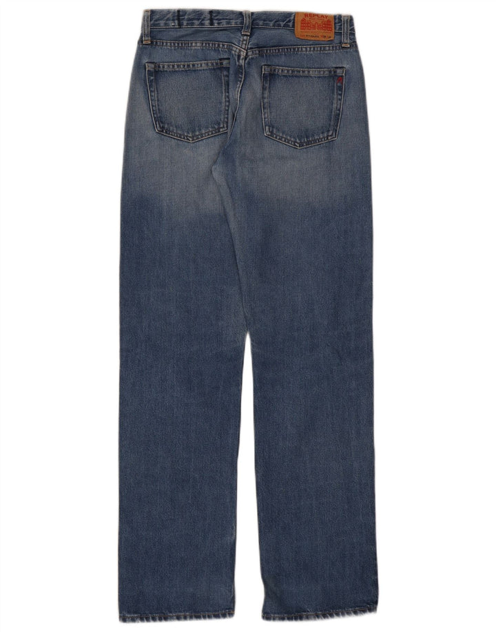 Replay Damen Straight Jeans W29 L32 Blau