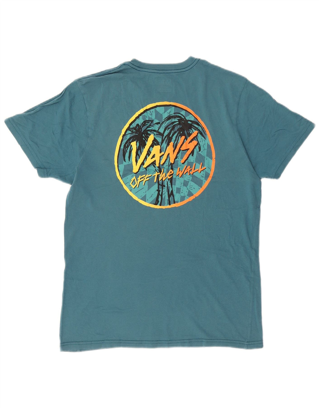 Vans Slim Fit Grafik-T-Shirt für Herren aus mittelblauer Baumwolle