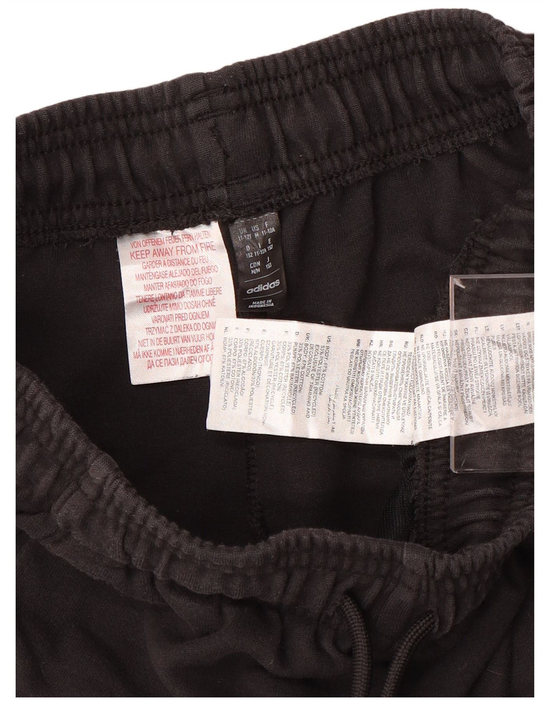 Adidas Jungen-Trainingshose, Jogginghose, 11–12 Jahre, schwarze Baumwolle