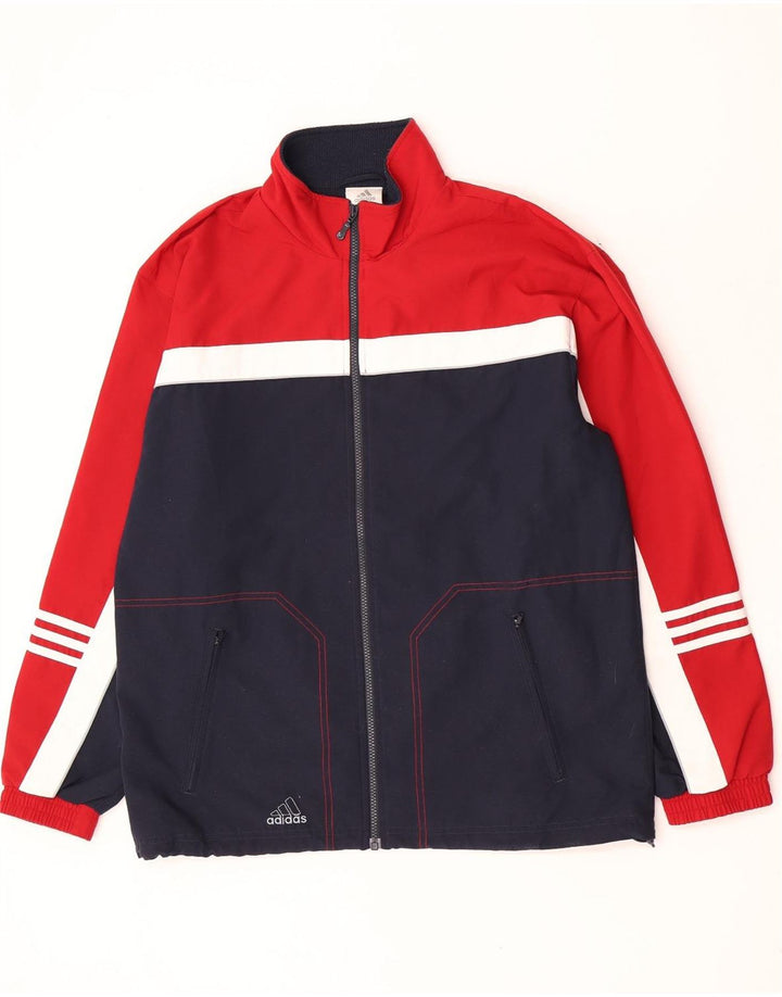 Adidas Herren-Trainingsanzugoberteil, UK-Größe 40/42, mittelgroß, mehrfarbig, Farbblock