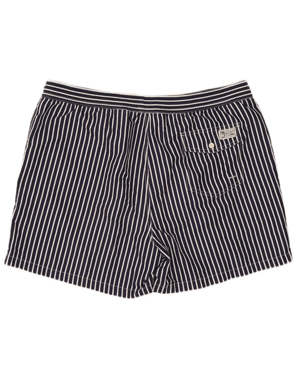 Polo Ralph Lauren Herren Badeshorts 2XL Marineblau gestreift Polyester