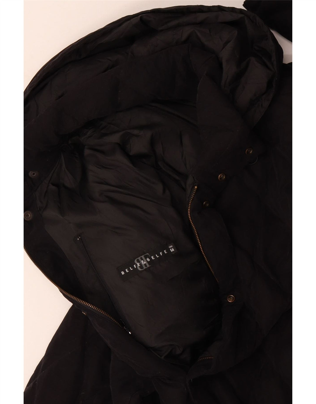 BELFE & BELFE Herren Steppjacke mit Kapuze IT 54 2XL Schwarz