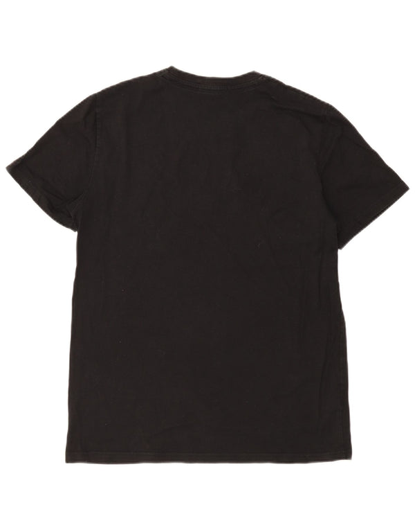 Fred Perry Herren T-Shirt Top Medium Schwarz Baumwolle