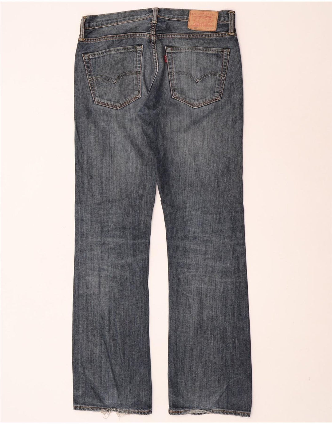Levi's Herren 527 Bootcut Jeans W33 L34 Blaue Baumwolle