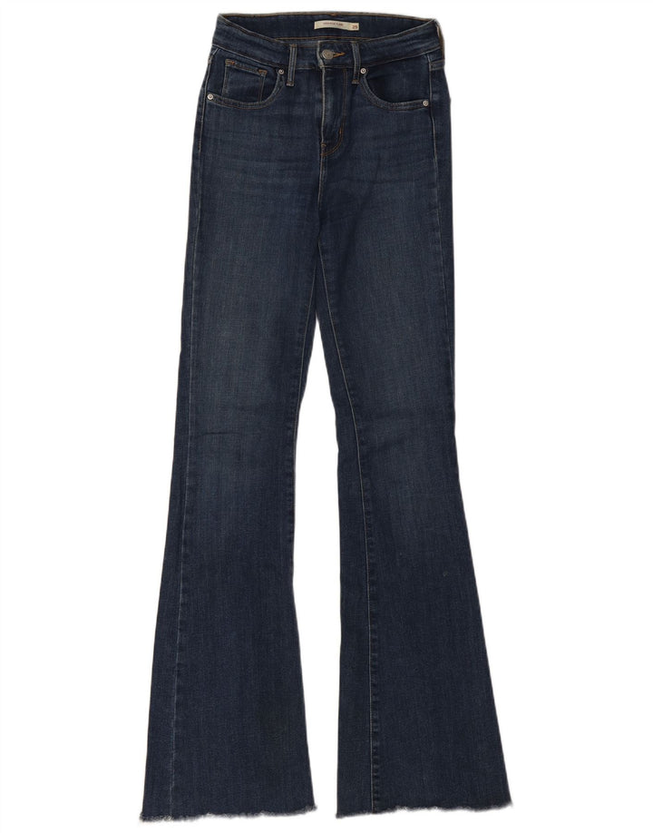 Levi's Damen High Rise Flared Jeans W25 L32 Marineblaue Baumwolle
