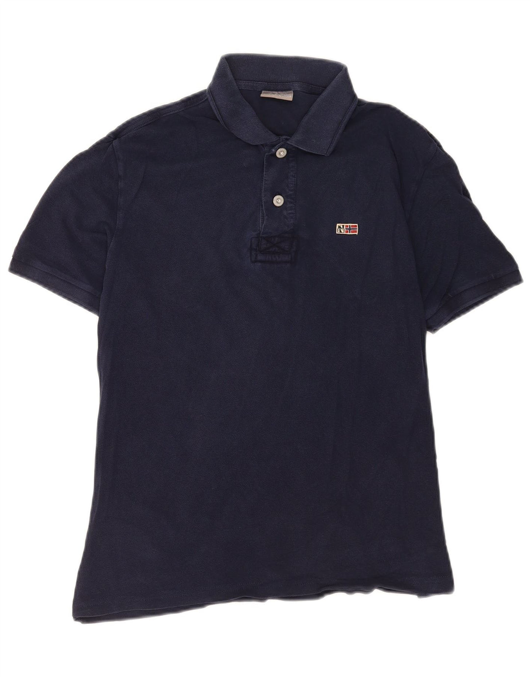 Napapijri Herren Geographic Poloshirt Small Marineblau