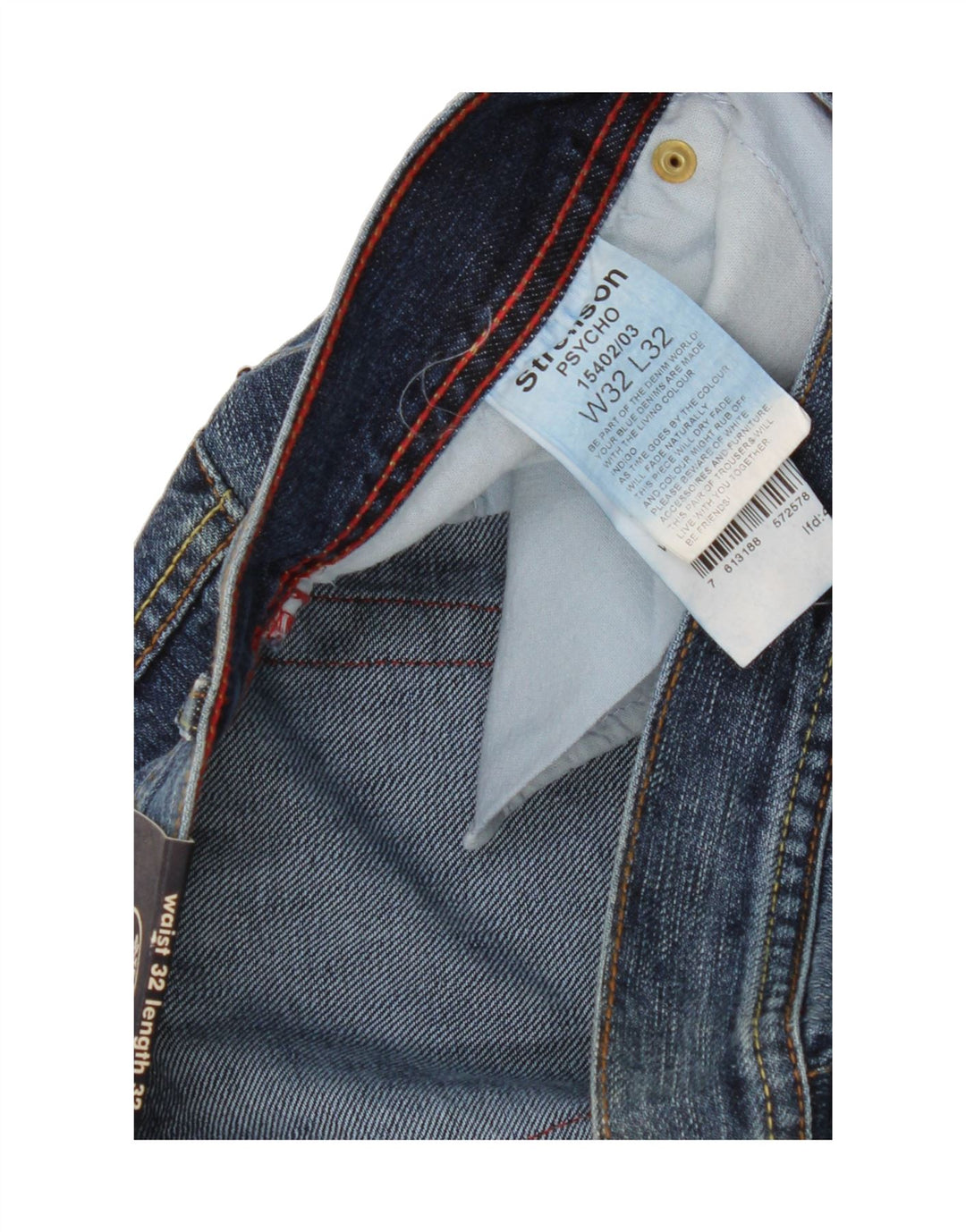 STRELLSON Herren Bootcut Jeans W32 L32 Blaue Baumwolle