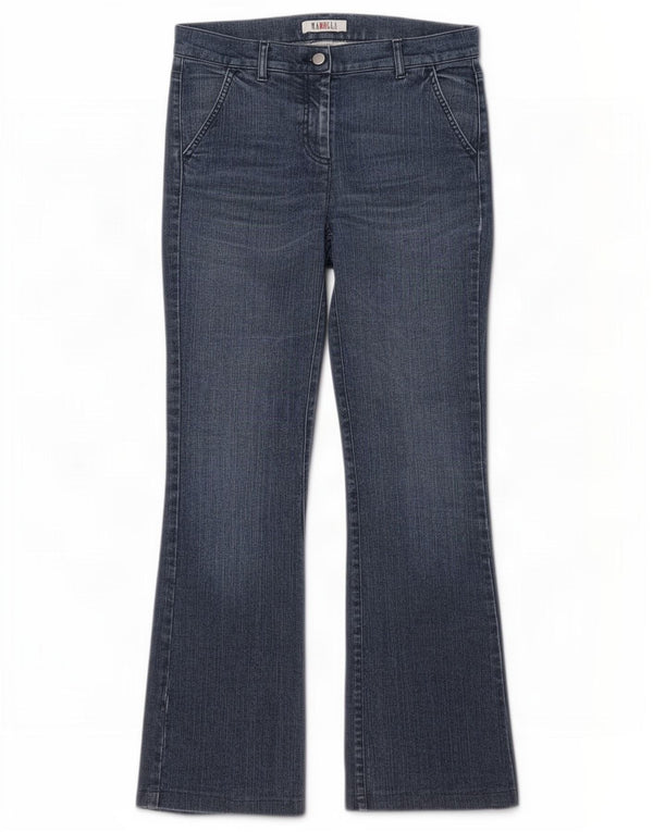 Marella Damen Bootcut-Jeans W30 L30 Blaue Baumwolle