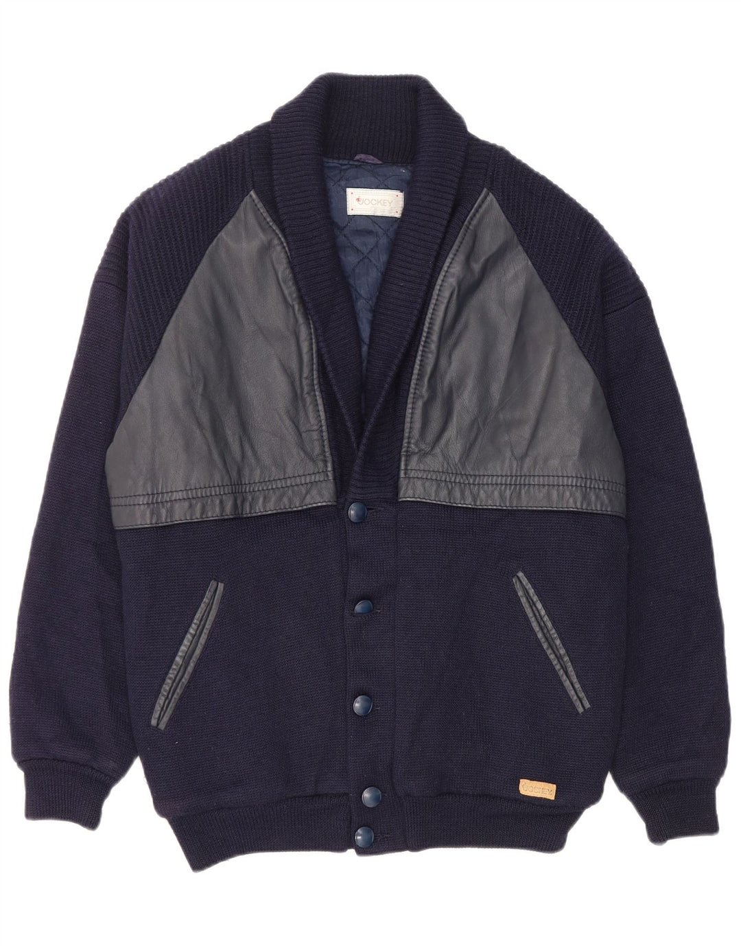 Jockey Herren-Strickjacke IT 52 Große marineblaue Wolle