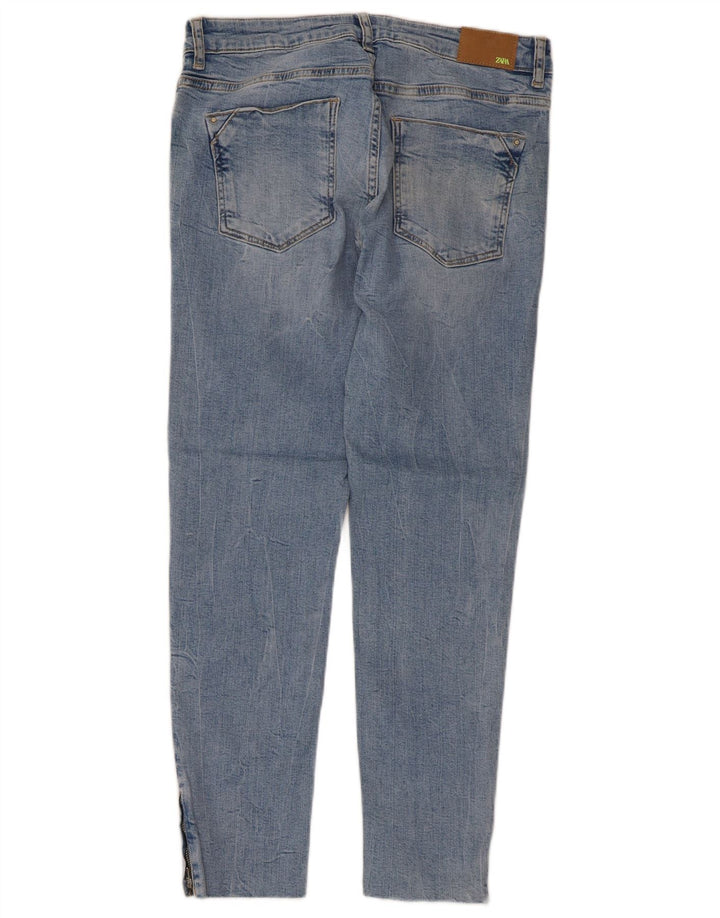 Zara Damen Slim Jeans EU 40 Medium W30 L26 Blau