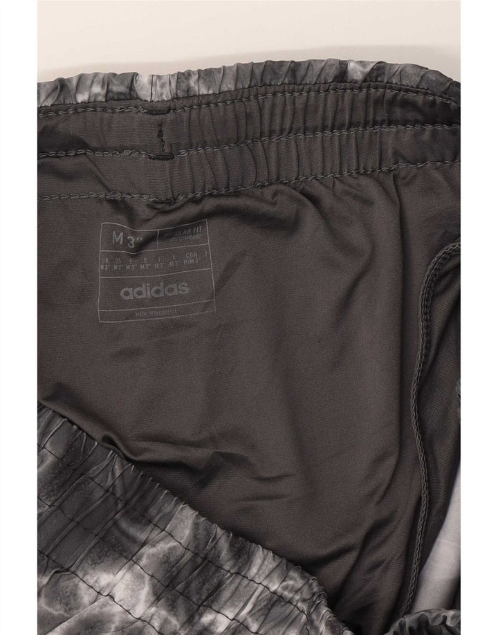 Adidas Damen Relaxed Fit Graphic Sport Shorts UK 12 Medium Schwarz Polyester