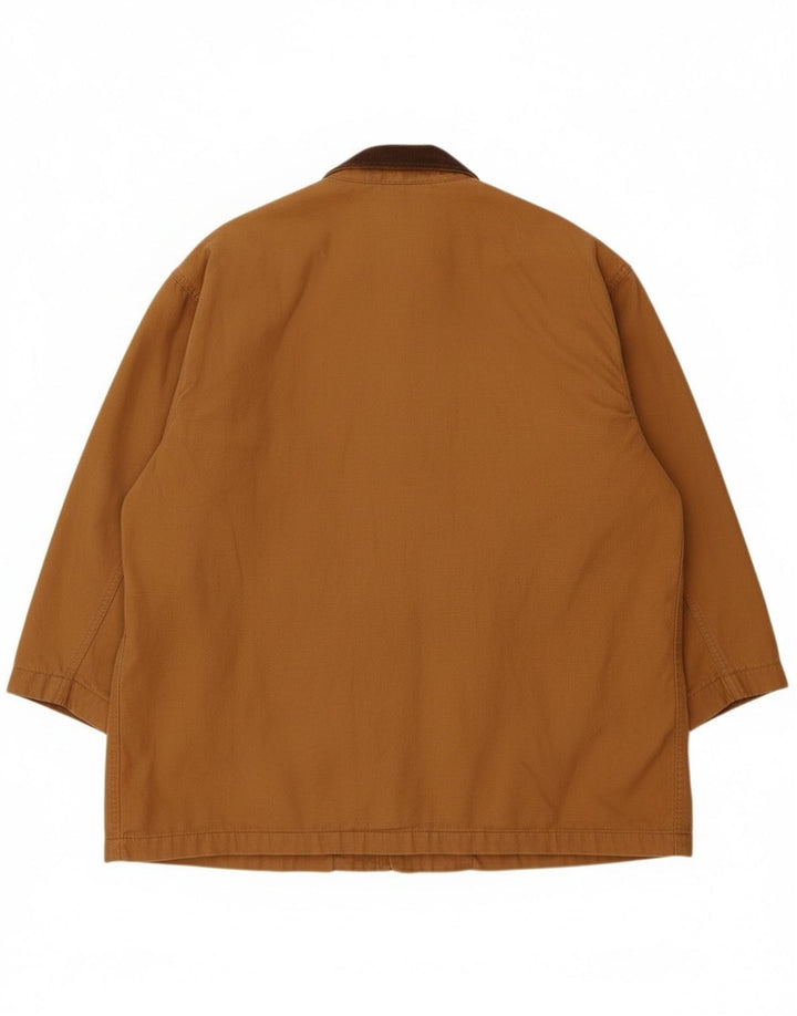 Orvis Herren-Utility-Jacke UK 44 2XL Braune Baumwolle