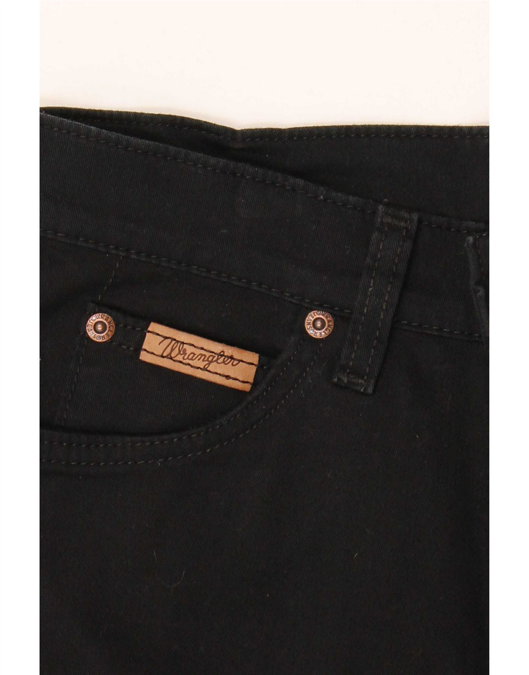 Wrangler Damen Straight Jeans W26 L32 Schwarz