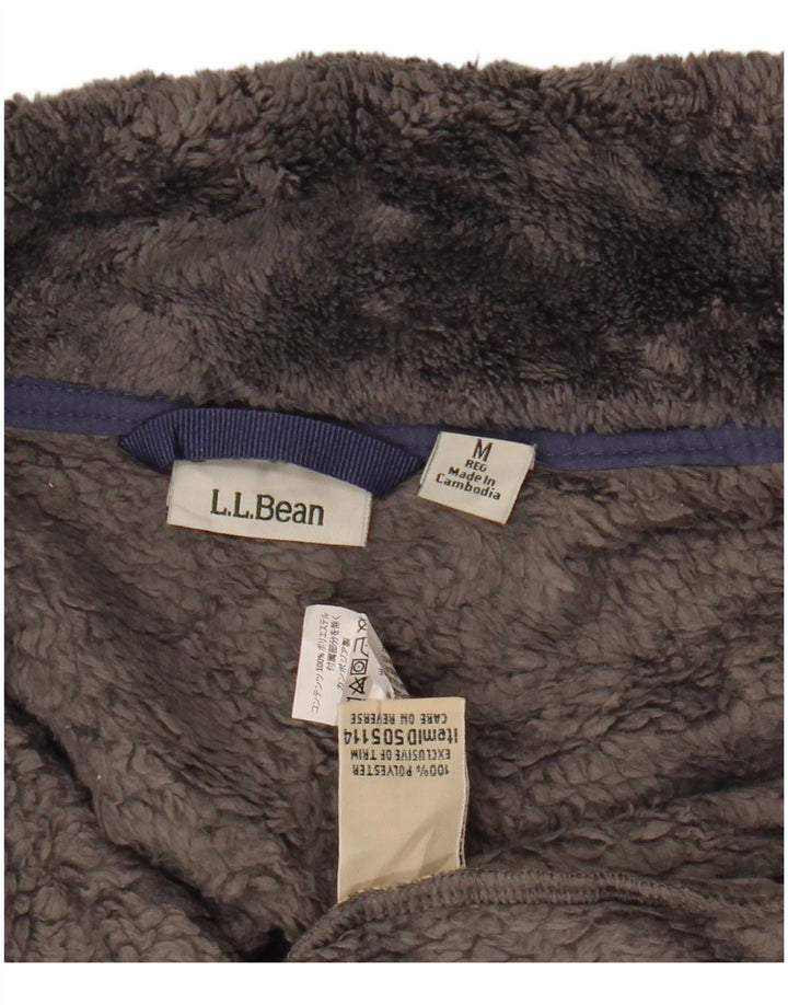 L.L.BEAN Damen Fleeceweste UK 14 Mittelgraues Polyester
