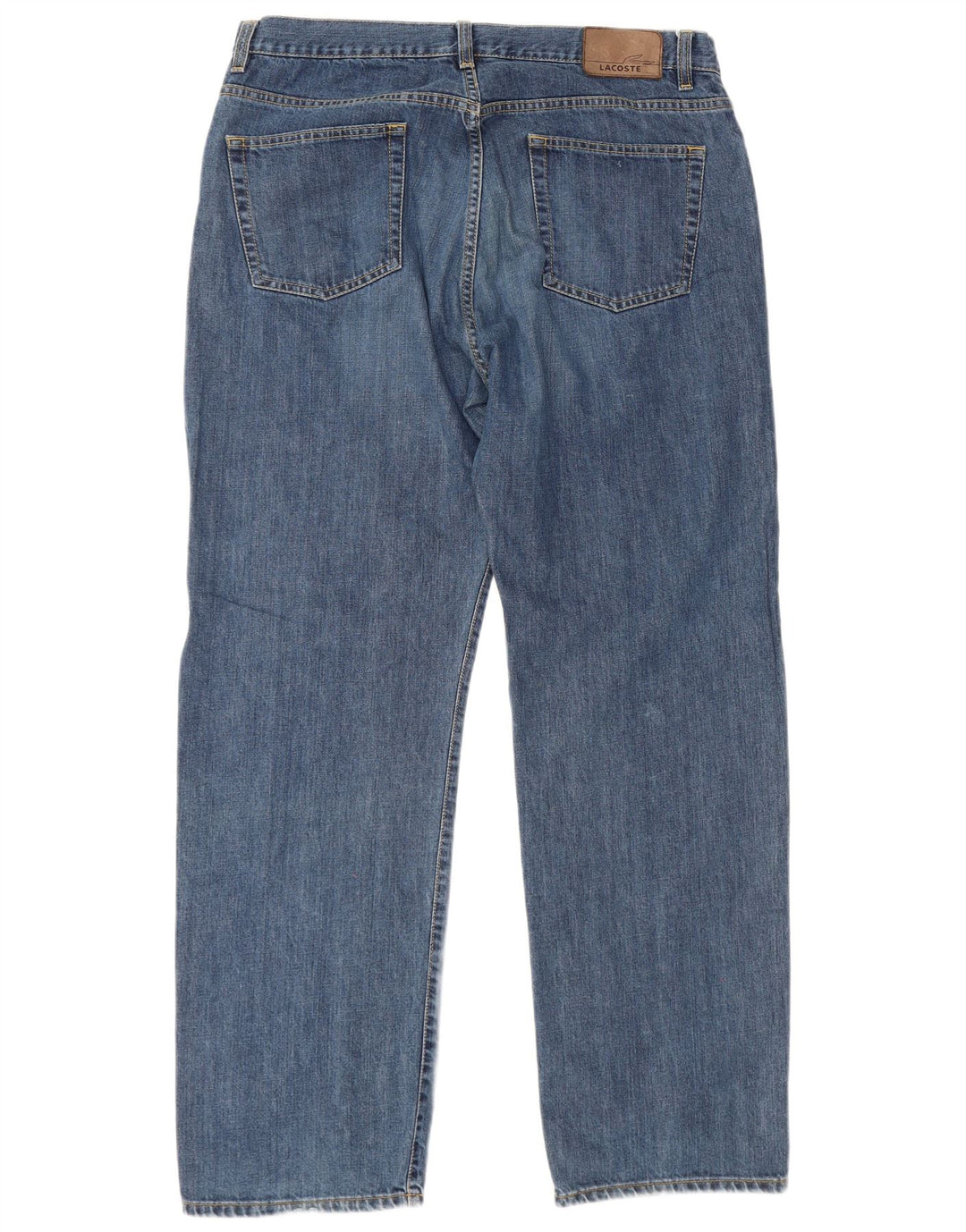 Lacoste Herren Straight Jeans Größe 48 XL W36 L31 Blaue Baumwolle