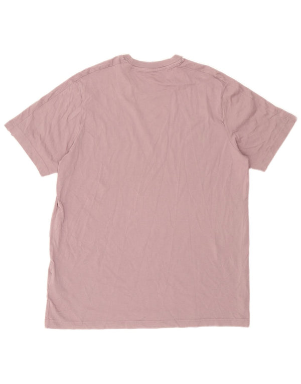 Adidas Herren T-Shirt Top Large Lila Baumwolle