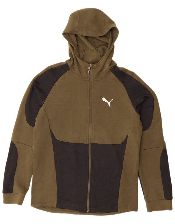 Puma Jungen Zip Hoodie Pullover 15-16 Jahre Grün Colourblock