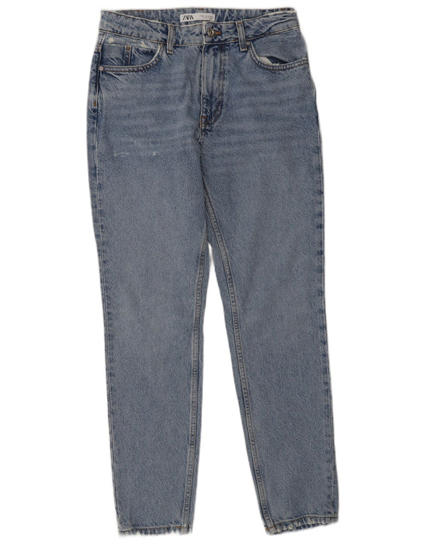 Zara Damen Distressed Skinny Jeans EU 36 XS W26 L30 Blau