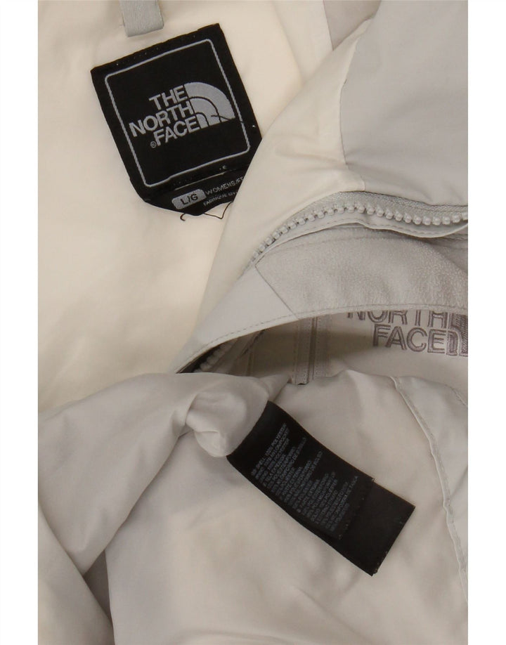 The North Face Damen-Regenjacke UK 16 Large Weiß Colourblock Polyester