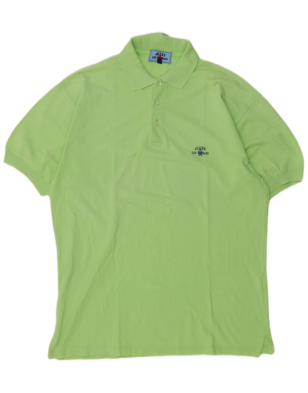 Les Copains Herren Poloshirt IT 52 Große grüne Baumwolle