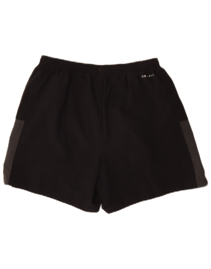 Nike Herren Dri Fit Sportshorts Mittelschwarzes Colourblock-Polyester