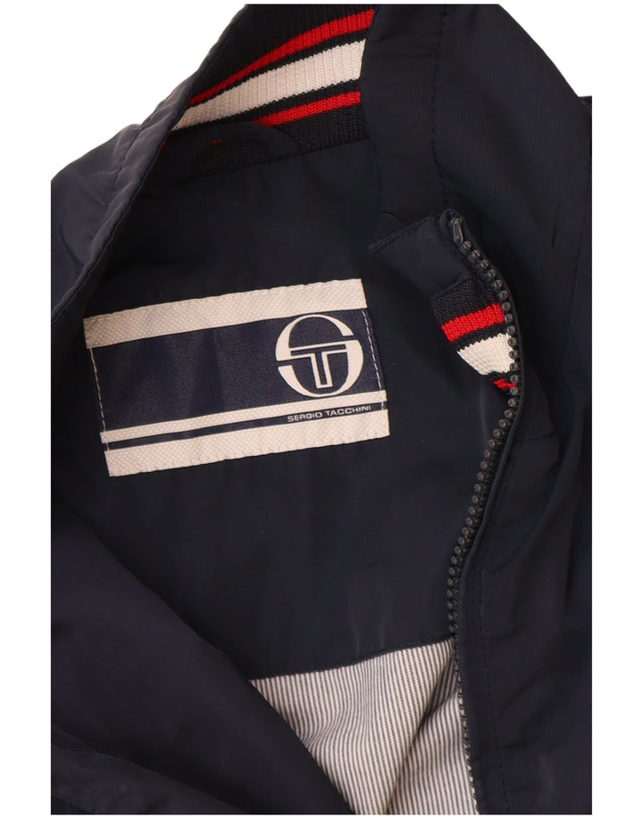 SERGIO TACCHINI Herren Bomberjacke IT 48 Medium Marineblau Polyester