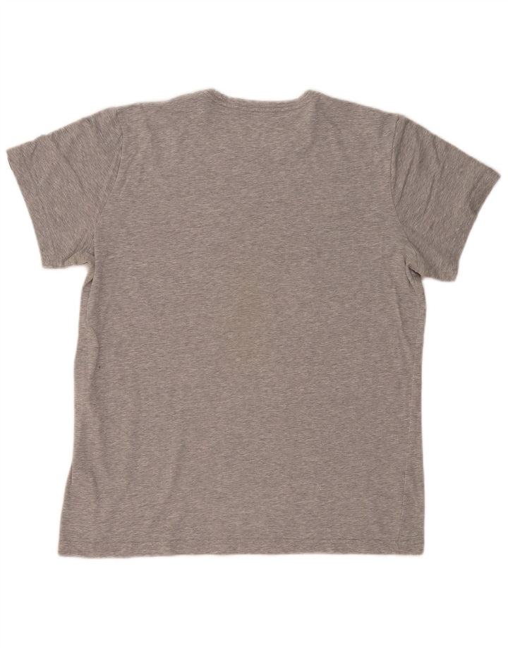 ADIDAS Herren Climalite Graphic T-Shirt Top Large Grau