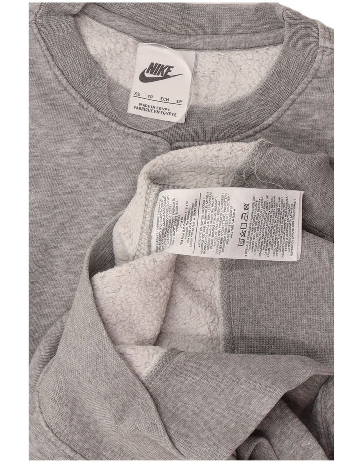 Nike Herren Sweatshirt Pullover XS Grau Baumwolle