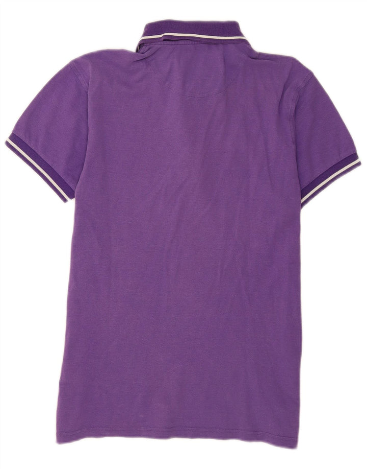 Refrigue Herren-Poloshirt aus mittelvioletter Baumwolle