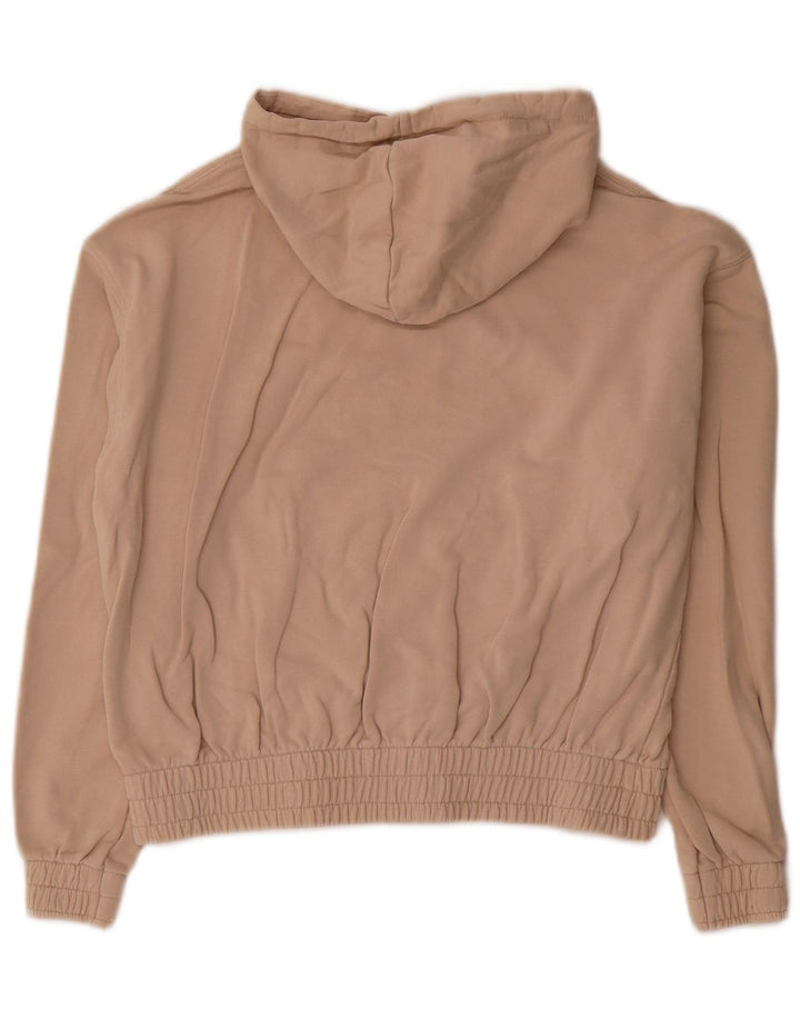 Puma Damen Crop Oversized Hoodie Pullover UK 10 Small Beige