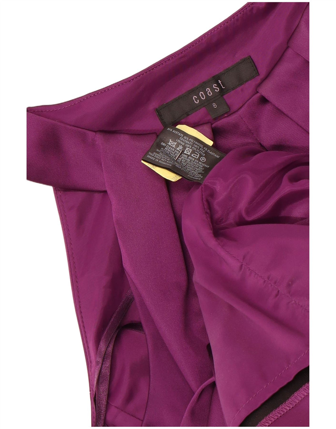 COAST Damen Etuikleid UK 8 Small Kastanienbraunes Acetat