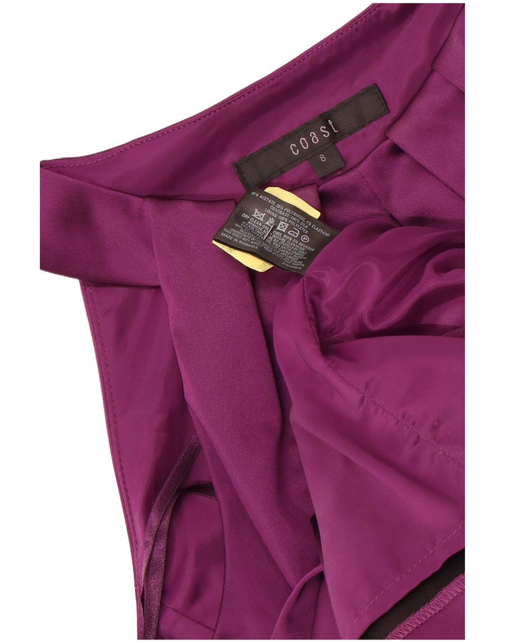 COAST Damen Etuikleid UK 8 Small Kastanienbraunes Acetat