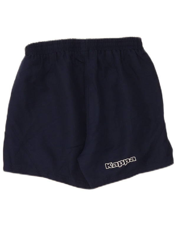 Kappa Damen Graphic Sport Shorts Small Marineblau Polyester