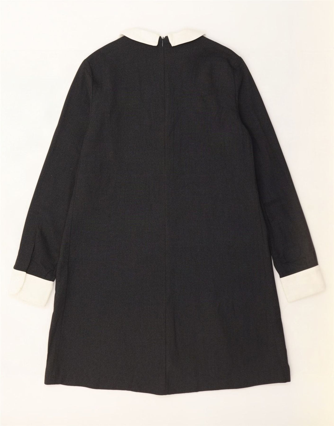 Tara Jarmon Damen Langarm-A-Linien-Kleid IT 42 Mittelgraue Wolle