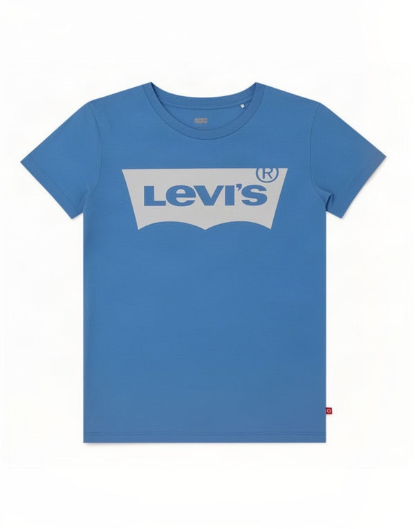 Levi's Damen Grafik-T-Shirt-Oberteil UK 6 XS Blau