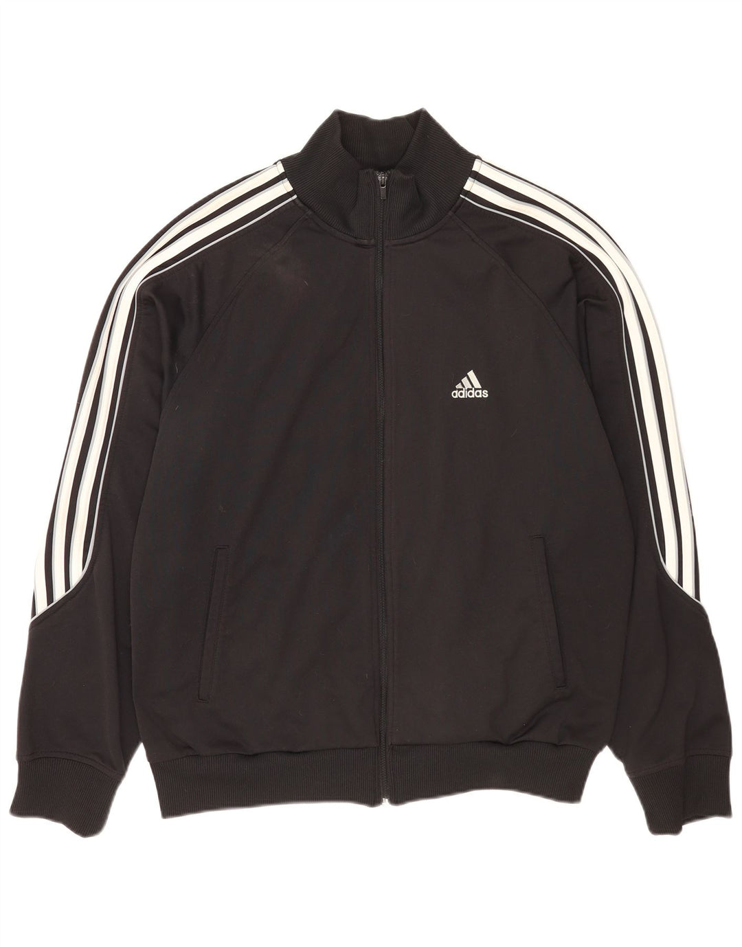 Adidas Herren Trainingsanzug Top Jacke UK 44/46 Large Schwarz Polyester