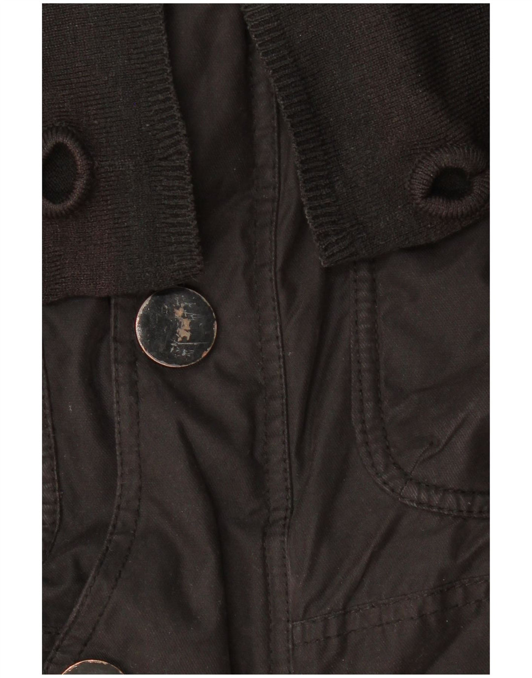 KHUJO Herren-Utility-Jacke mit Kapuze, UK 38, Mittelschwarz, Polyester