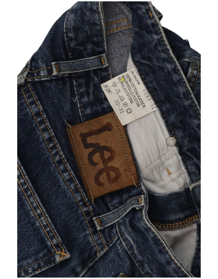 Lee Damen Oklahoma Tapered Jeans W30 L28 Blaue Baumwolle