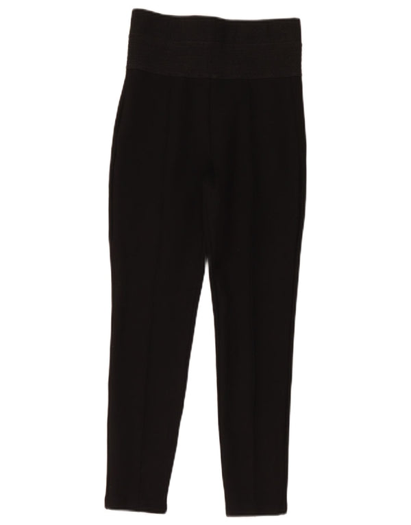 Zara Damen Crop Leggings UK 8 Small Schwarz