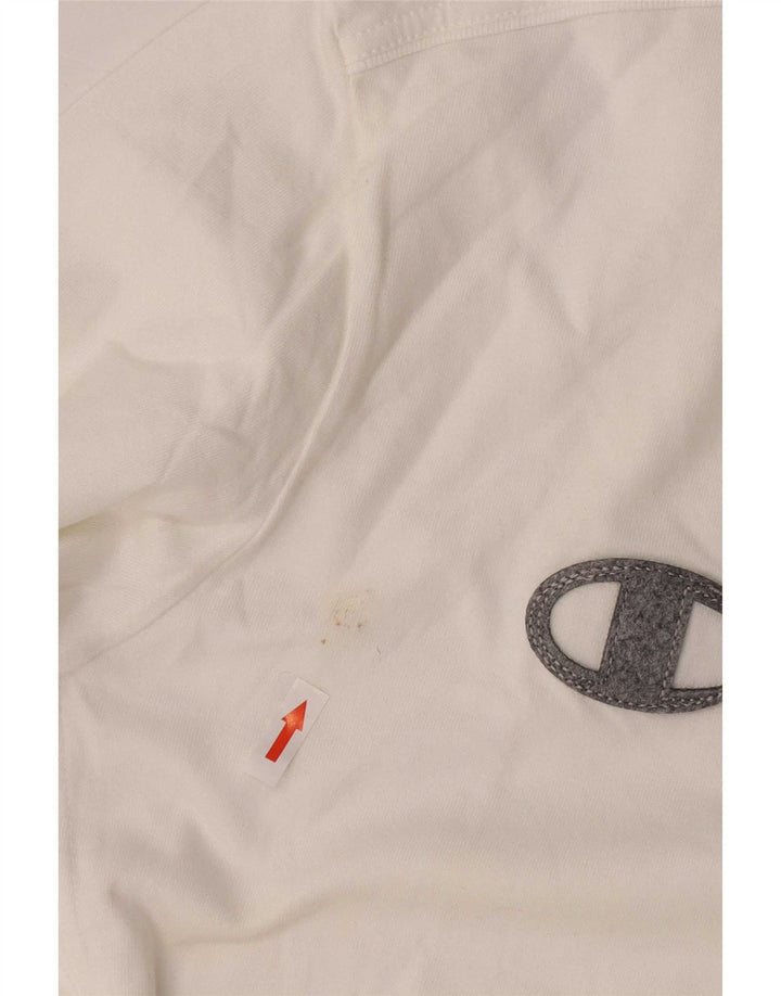 Champion Herren Graphic Top Langarm XL Weiße Baumwolle