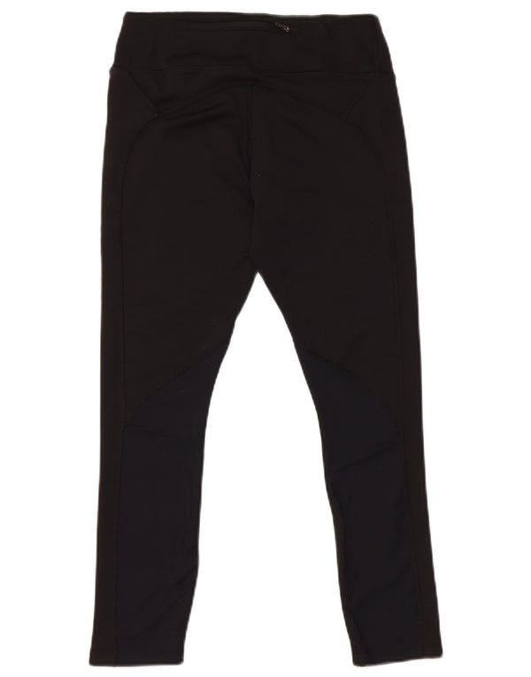 Nike Damen Dri Fit Crop Leggings UK 10 Small Schwarz Polyester